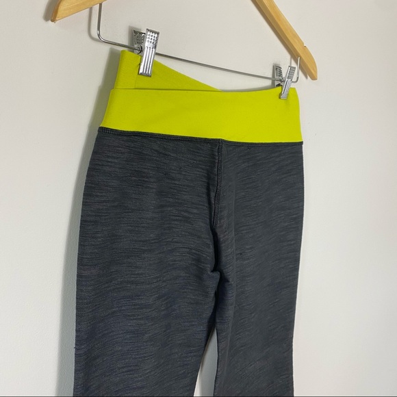 LULULEMON Astro Pant Heathered Grey / Neon Yellow - Picture 3 of 11